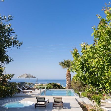 Queen'S Gem Luxury Villa - Heated Jacuzzi & Pool แอร์ซอนิสซอส ภายนอก รูปภาพ